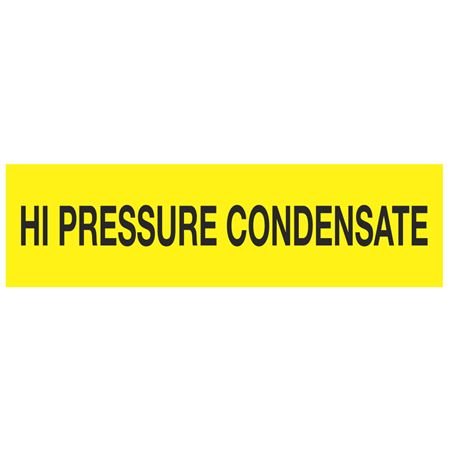 ANSI Pipe Markers High Pressure Condensate - Pk/10